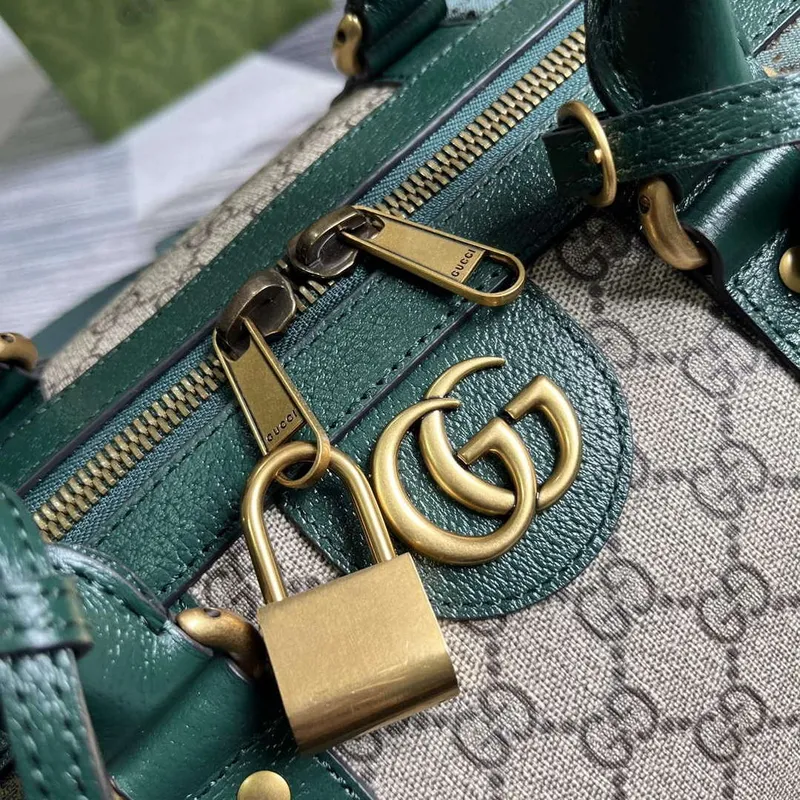 Gucci 724642 Mini GG Canvas Malá Taška Duffle Zelená