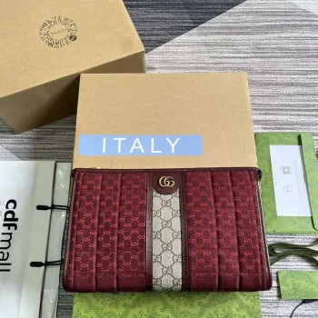 Gucci 751912 Mini GG plátěná taška červená