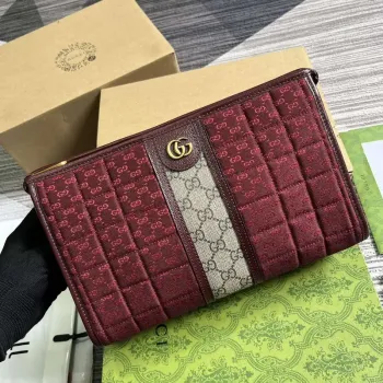 Gucci 751912 Mini GG plátěná taška červená