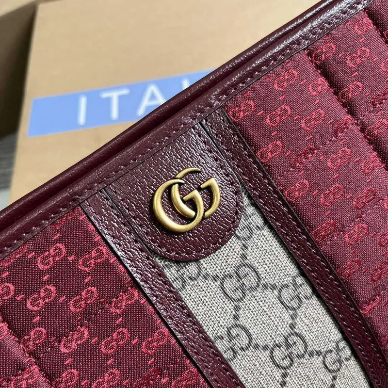 Gucci 751912 Mini GG plátěná taška červená