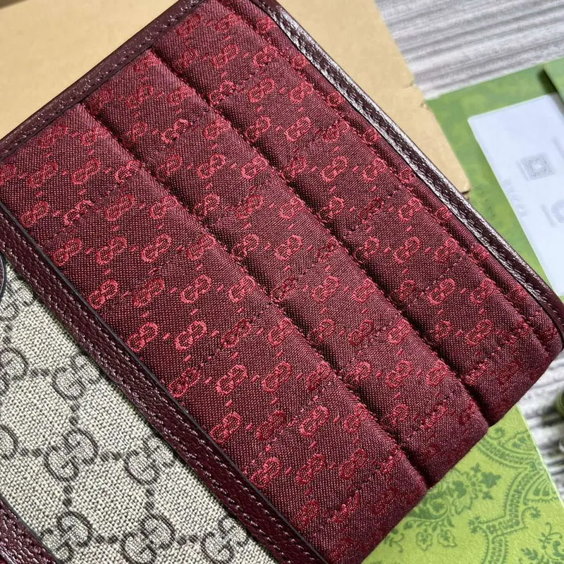 Gucci 751912 Mini GG plátěná taška červená