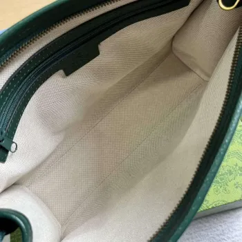 Gucci 751912 Mini GG Canvas Pouch Zelená