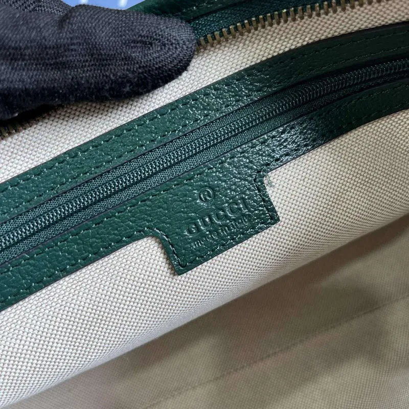 Gucci 751912 Mini GG Canvas Pouch Zelená