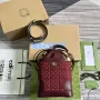 Gucci 752583 Ophidia GG Kbelík Taška Červená