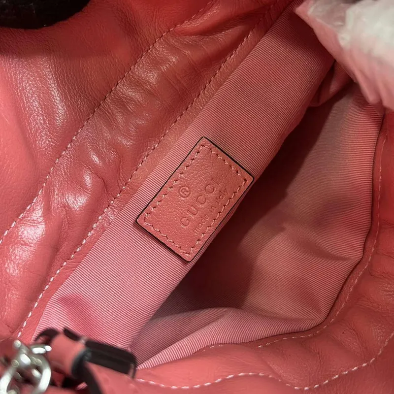 Gucci 760313 Gucci Blondie Mini Bucket Bag Růžová