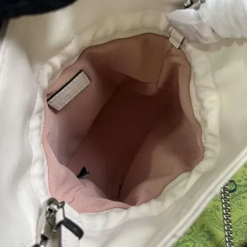 Gucci 760313 Gucci Blondie Mini Bucket Bag Bílá