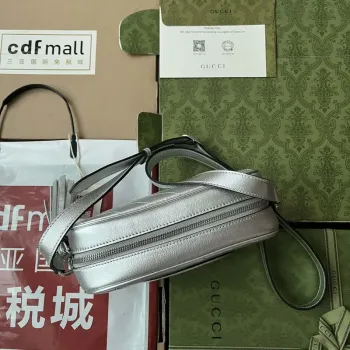 Gucci 742360 Gucci Blondie Malá Ramenní Taška Stříbrná