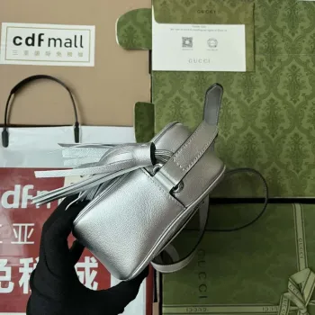 Gucci 742360 Gucci Blondie Malá Ramenní Taška Stříbrná