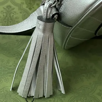 Gucci 742360 Gucci Blondie Malá Ramenní Taška Stříbrná