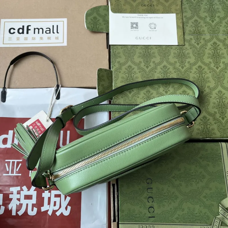 Gucci 742360 Gucci Blondie Malá Kabelka Přes Rameno Zelená