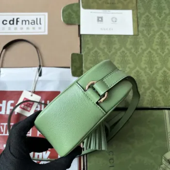 Gucci 742360 Gucci Blondie Malá Kabelka Přes Rameno Zelená