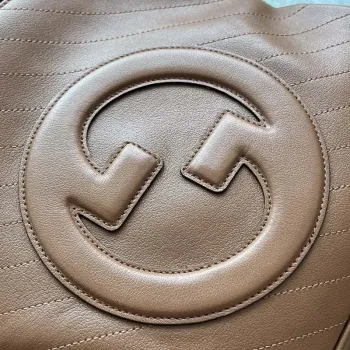 Gucci 751518 GG Blondie Malá taška přes rameno v hnědé kůži