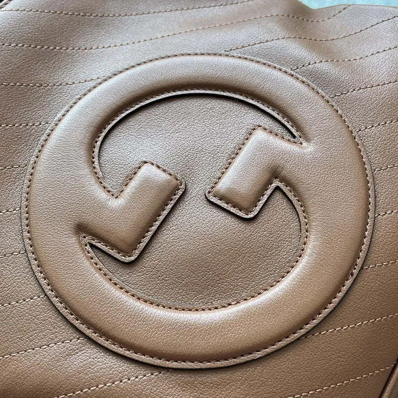 Gucci 751518 GG Blondie Malá taška přes rameno v hnědé kůži