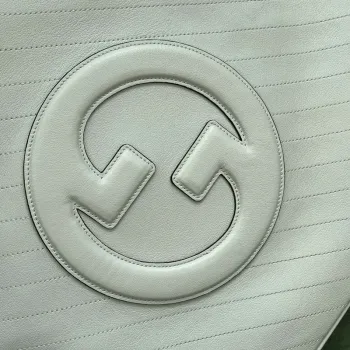 Gucci 751516 Blondie Medium Tote taška v bílé kůži