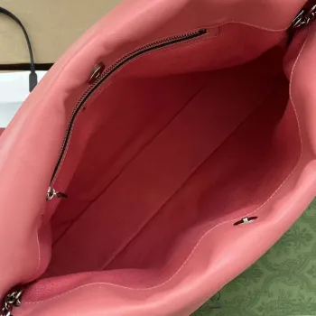 Gucci 751516 Blondie Medium Tote taška v růžové kůži