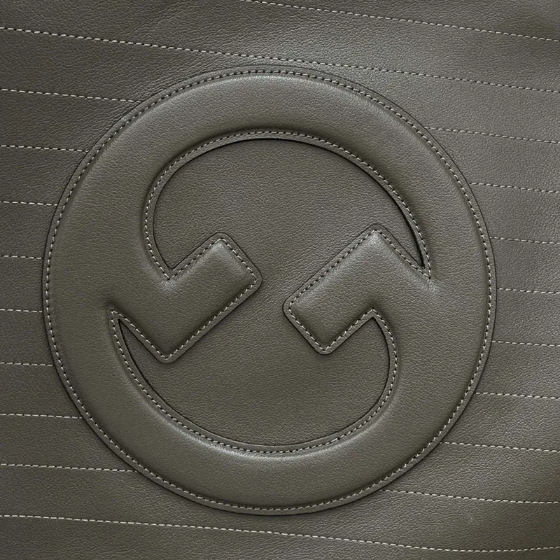 Gucci 751516 Blondie Medium Tote taška v drakově zelené kůži