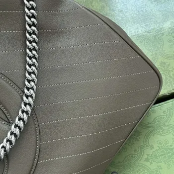 Gucci 751516 Blondie Medium Tote taška v drakově zelené kůži