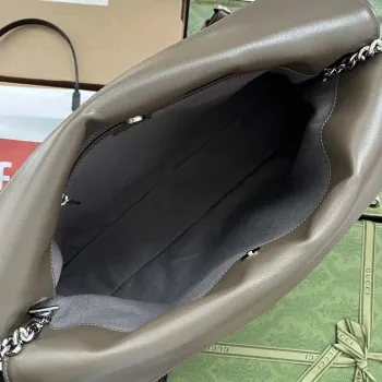 Gucci 751516 Blondie Medium Tote taška v drakově zelené kůži