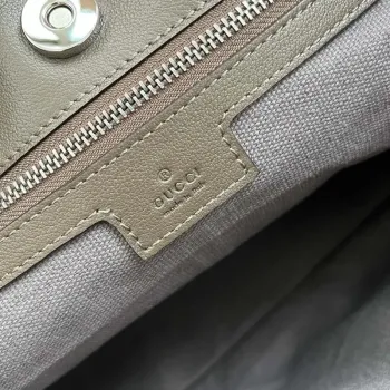 Gucci 751516 Blondie Medium Tote taška v drakově zelené kůži
