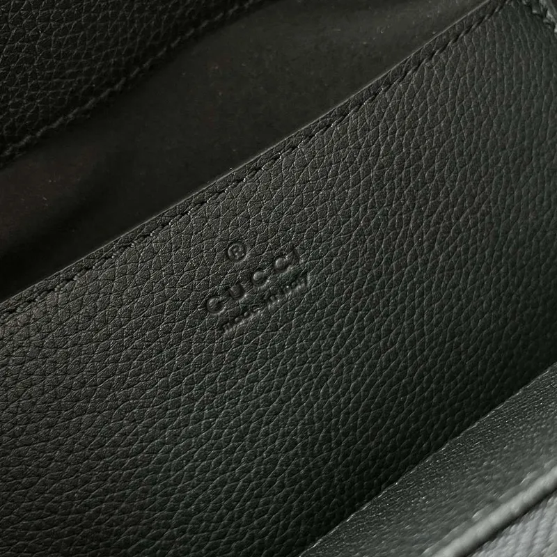 Gucci 727810 Jackie 1961 malá taška s přírodní strukturou v černé kůži