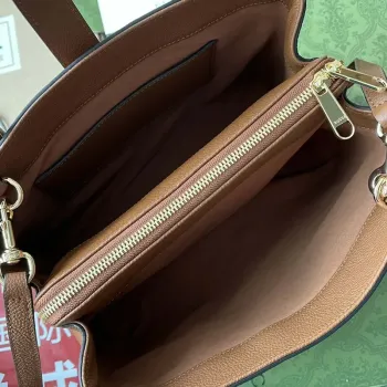 Gucci 727810 Jackie 1961 malá taška z přírodní kůže v hnědé barvě