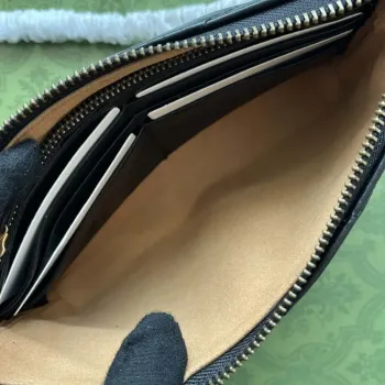 Gucci 443447 GG Marmmont peněženka s řetízkem černá kůže