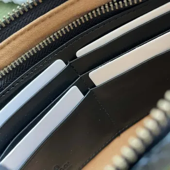 Gucci 443447 GG Marmmont peněženka s řetízkem černá kůže