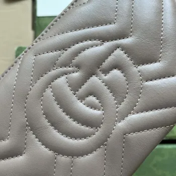 Gucci 443447 GG Marmmont peněženka s řetízkem Růžová kůže