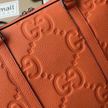 Gucci 658573 Pánská taška na dokumenty Jumbo GG Oranžová