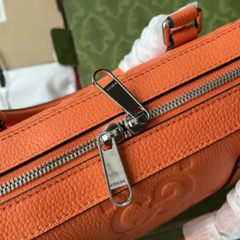 Gucci 658573 Pánská taška na dokumenty Jumbo GG Oranžová