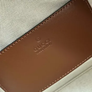 Gucci 725292 Jumbo GG Mini Embossed Taška Hnědá