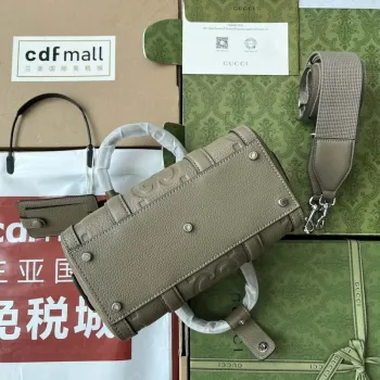 Gucci 725292 Jumbo GG Mini Duffle Bag Šedá