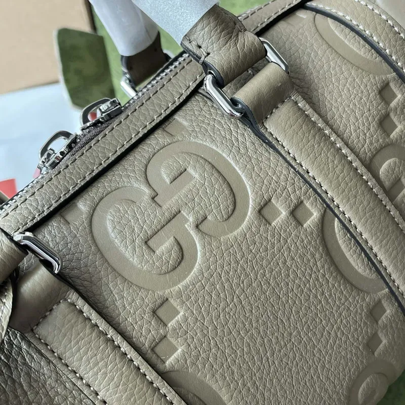 Gucci 725292 Jumbo GG Mini Duffle Bag Šedá