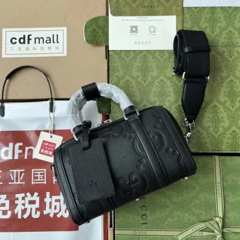 Gucci 725292 Jumbo GG Mini Duffle Bag Černá