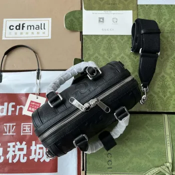 Gucci 725292 Jumbo GG Mini Duffle Bag Černá