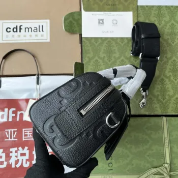 Gucci 725292 Jumbo GG Mini Duffle Bag Černá