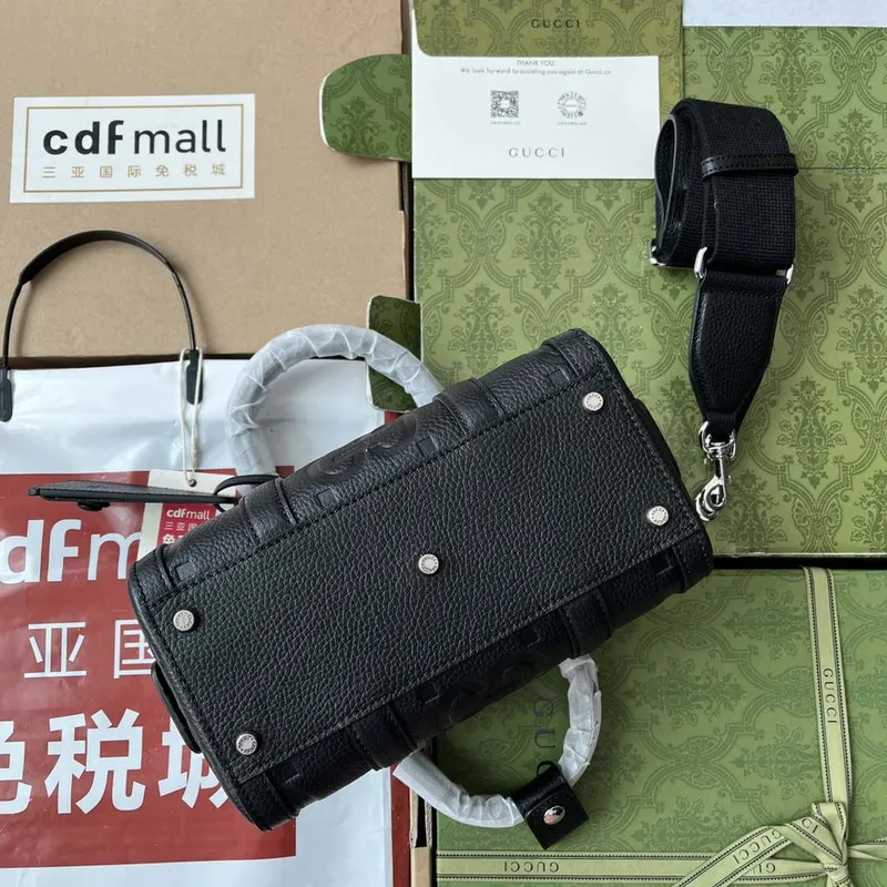 Gucci 725292 Jumbo GG Mini Duffle Bag Černá