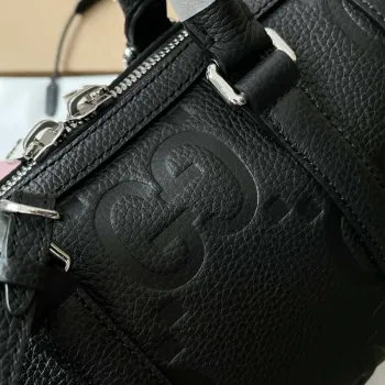 Gucci 725292 Jumbo GG Mini Duffle Bag Černá
