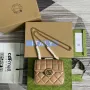 Gucci 741457 Gucci Deco Mini Ramenní Taška Růžová Béžová