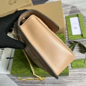 Gucci 740834 GG Deco Malá Ramenní Taška Meruňková