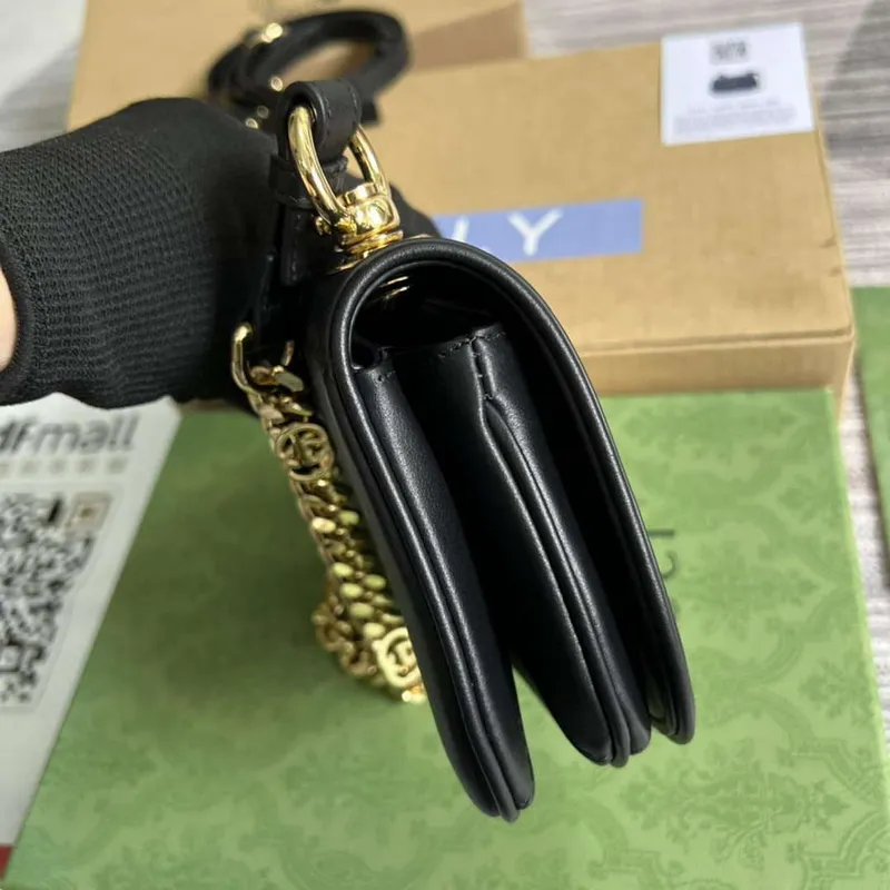 Gucci 724645 Gucci Blondie Mini Ramenní Taška Černá