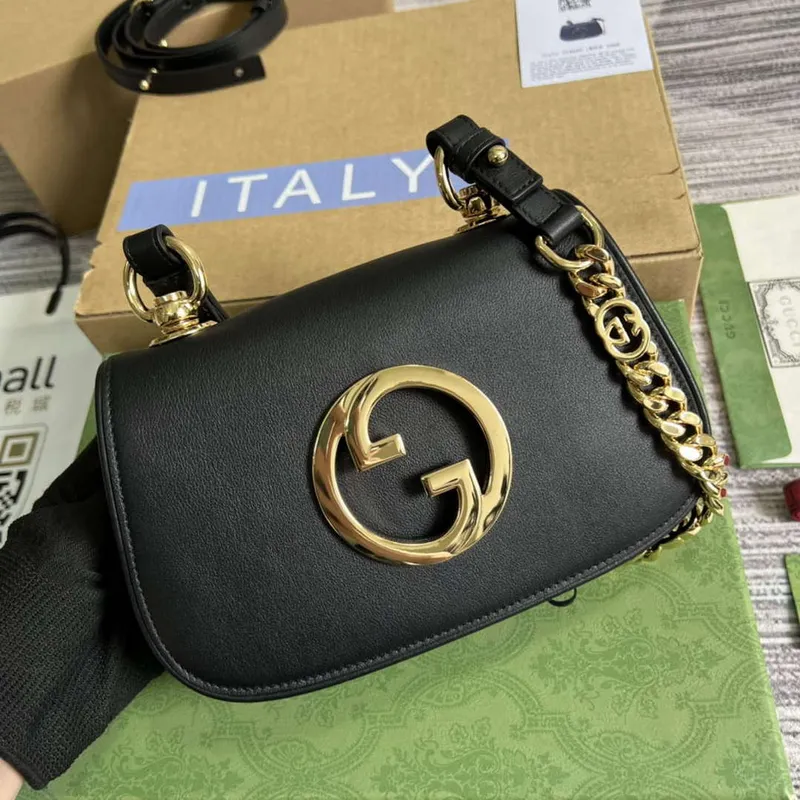 Gucci 724645 Gucci Blondie Mini Ramenní Taška Černá