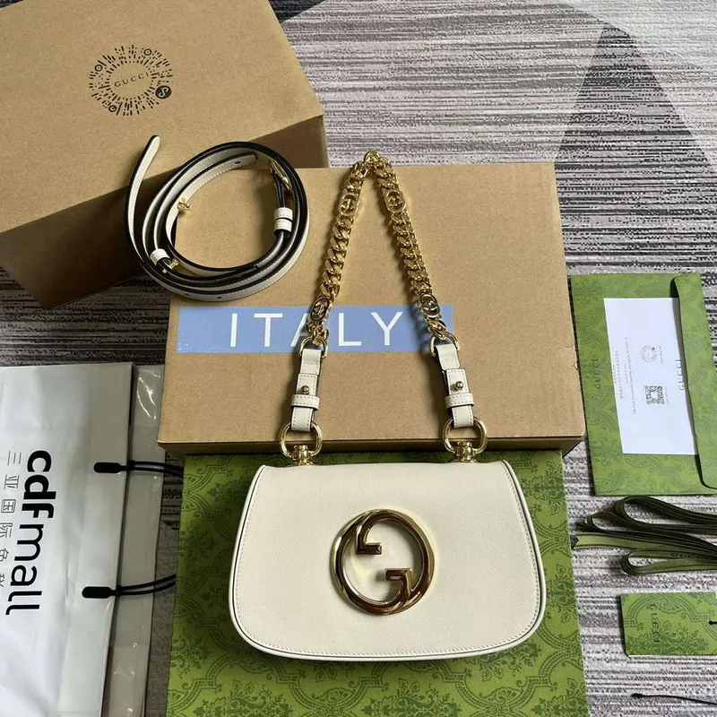 Gucci 724645 Gucci Blondie Mini Kabelka přes rameno Bílá