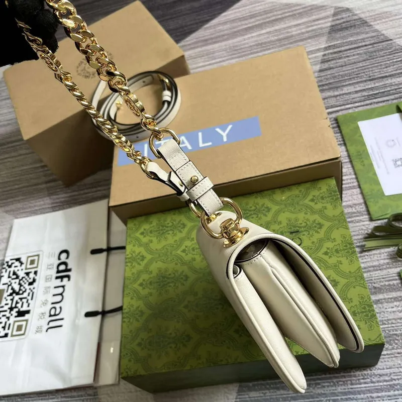 Gucci 724645 Gucci Blondie Mini Kabelka přes rameno Bílá