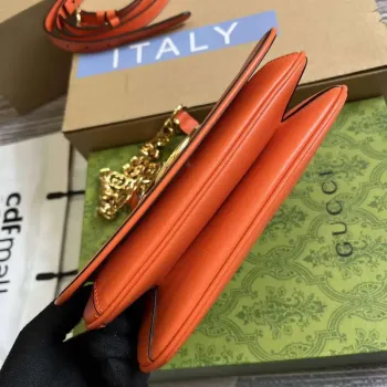 Gucci 724645 Gucci Blondie Mini Ramenní Taška Oranžová