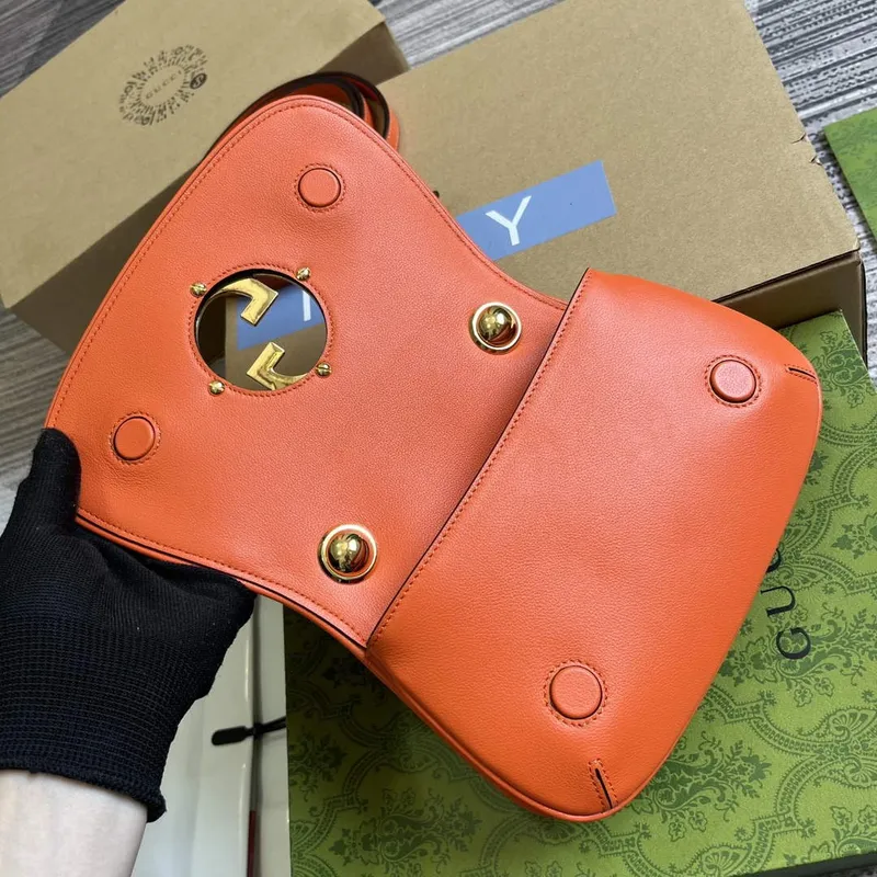 Gucci 724645 Gucci Blondie Mini Ramenní Taška Oranžová