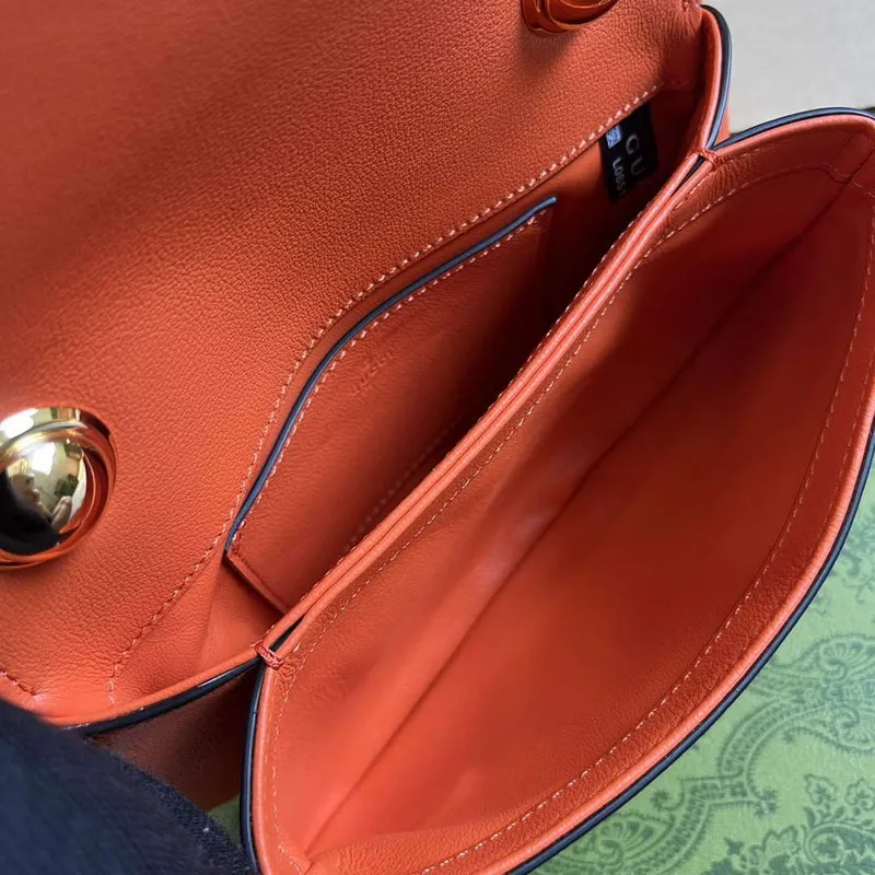 Gucci 724645 Gucci Blondie Mini Ramenní Taška Oranžová