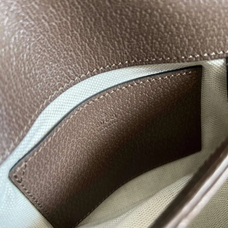 Gucci 724645 Gucci Blondie Mini Kabelka přes rameno Béžová a ebenová