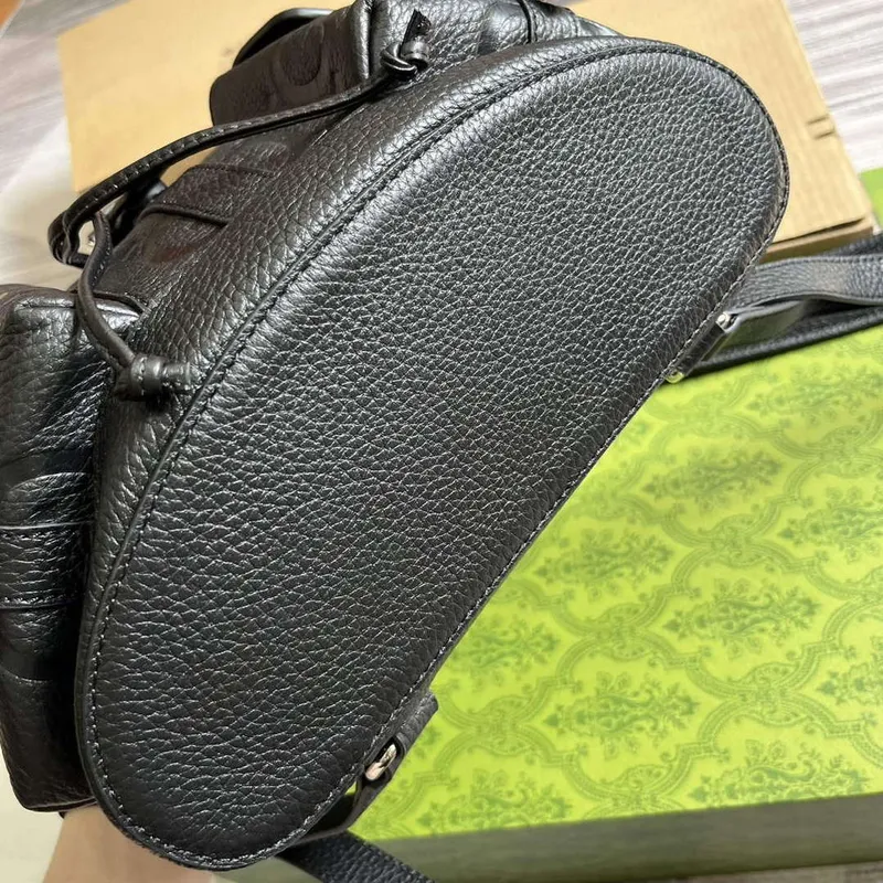 Gucci 739503 Jumbo GG Malý Batoh Černý