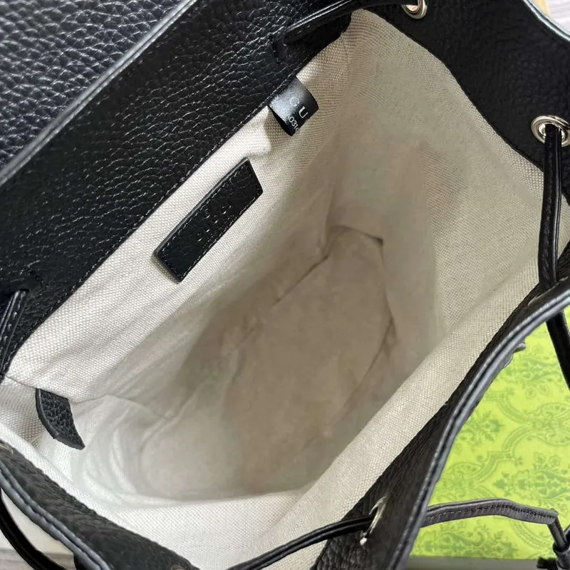 Gucci 739503 Jumbo GG Malý Batoh Černý